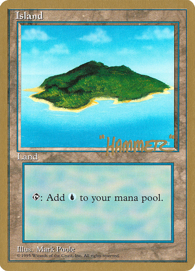 Island (shr367) (Shawn "Hammer" Regnier) [Pro Tour Collector Set] | Black Swamp Games