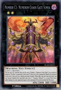 Number C1: Numeron Chaos Gate Sunya [BLAR-EN021] Secret Rare | Black Swamp Games