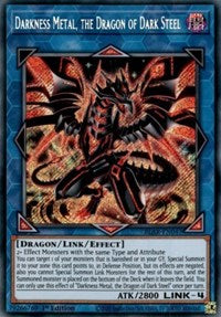 Darkness Metal, the Dragon of Dark Steel [BLAR-EN047] Secret Rare | Black Swamp Games