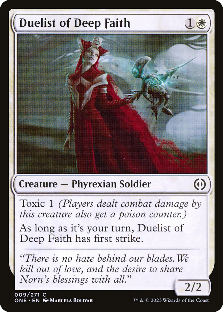 Duelist of Deep Faith [Phyrexia: All Will Be One] | Black Swamp Games