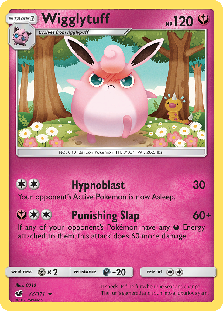 Wigglytuff (72/111) [Sun & Moon: Crimson Invasion] | Black Swamp Games