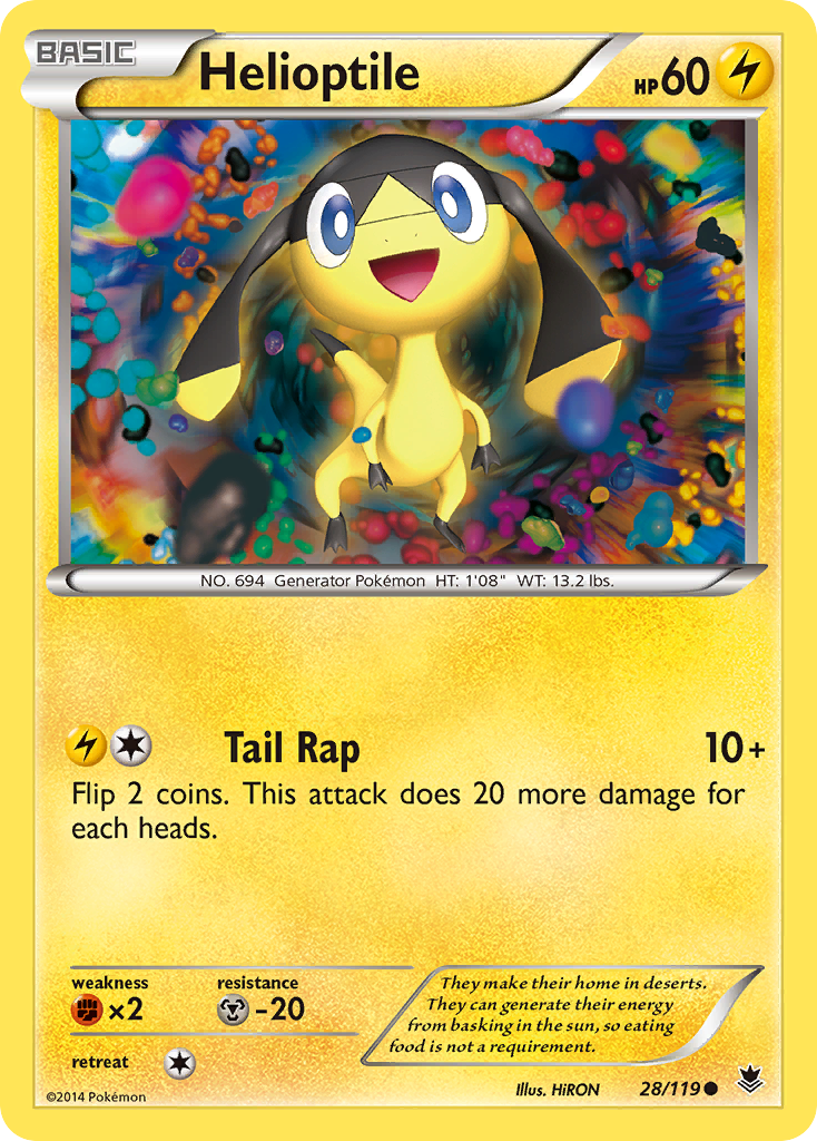 Helioptile (28/119) [XY: Phantom Forces] | Black Swamp Games