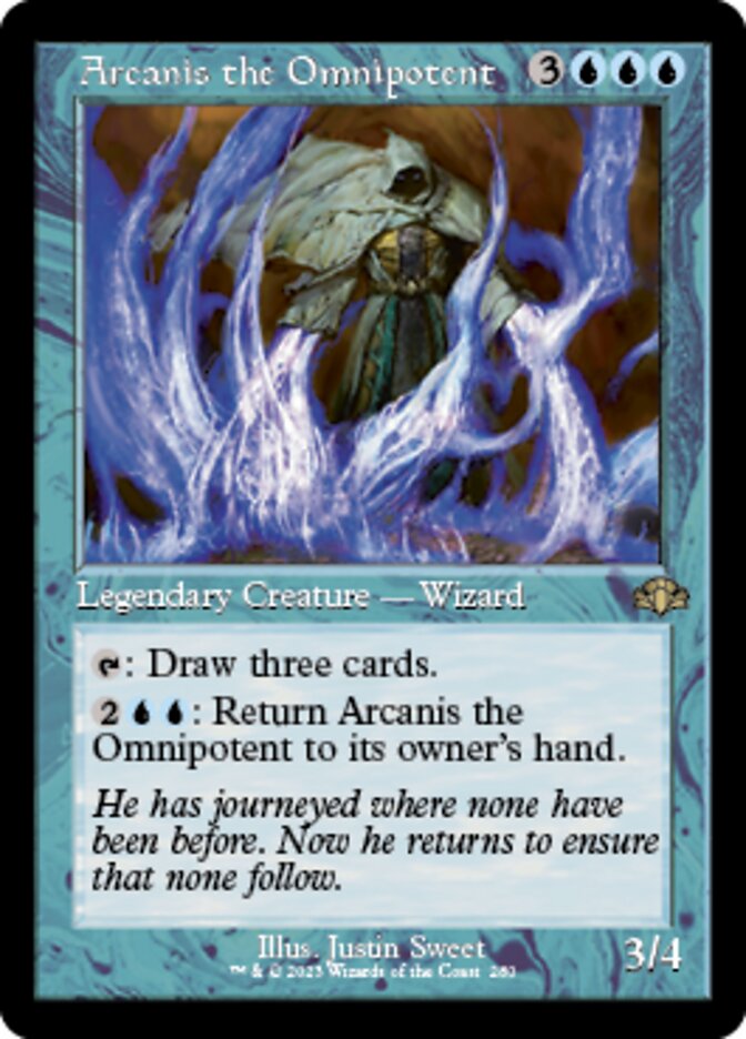 Arcanis the Omnipotent (Retro) [Dominaria Remastered] | Black Swamp Games