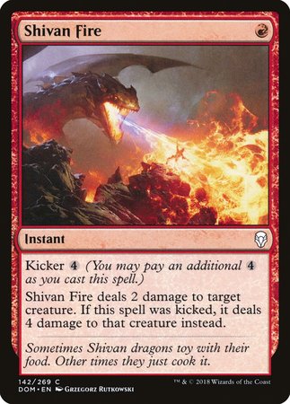 Shivan Fire [Dominaria] | Black Swamp Games