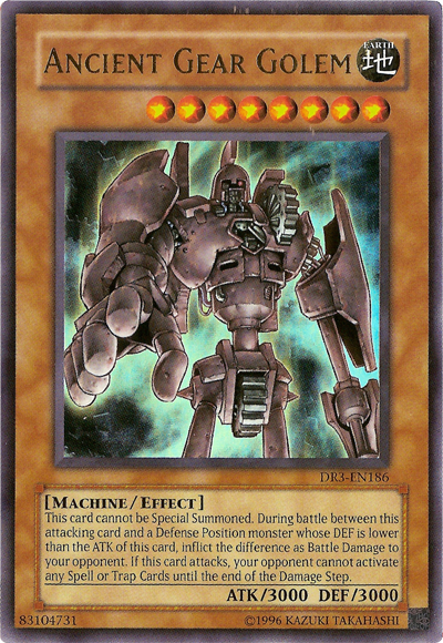 Ancient Gear Golem [DR3-EN186] Ultra Rare | Black Swamp Games