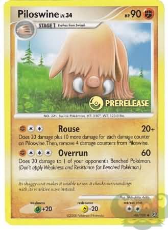 Piloswine (46/100) (Prerelease Promo) [Nintendo: Black Star Promos] | Black Swamp Games