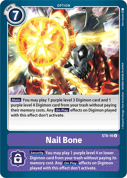 Nail Bone [ST6-16] [Starter Deck: Venomous Violet] | Black Swamp Games