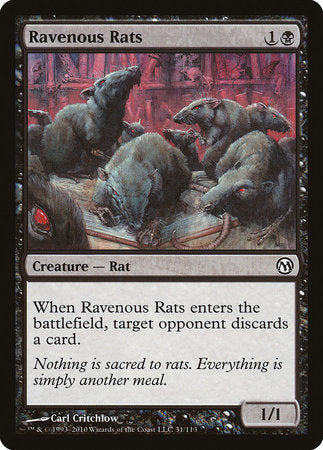 Ravenous Rats [Duels of the Planeswalkers] | Black Swamp Games