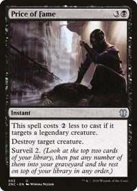 Price of Fame [Zendikar Rising Commander] | Black Swamp Games