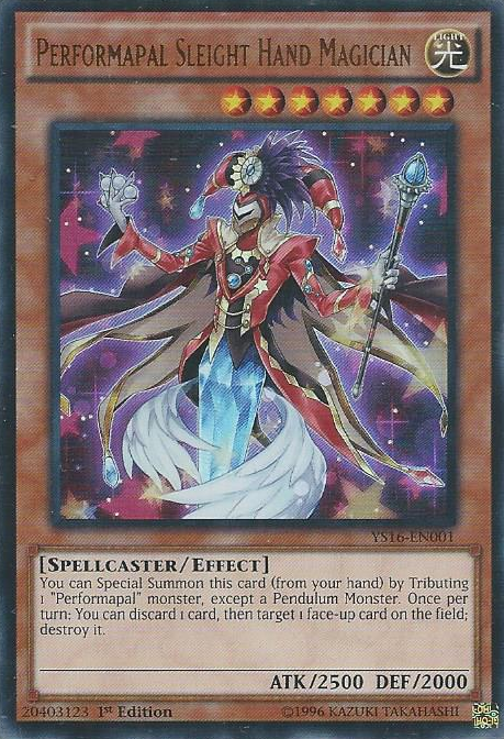 Performapal Sleight Hand Magician [YS16-EN001] Ultra Rare | Black Swamp Games