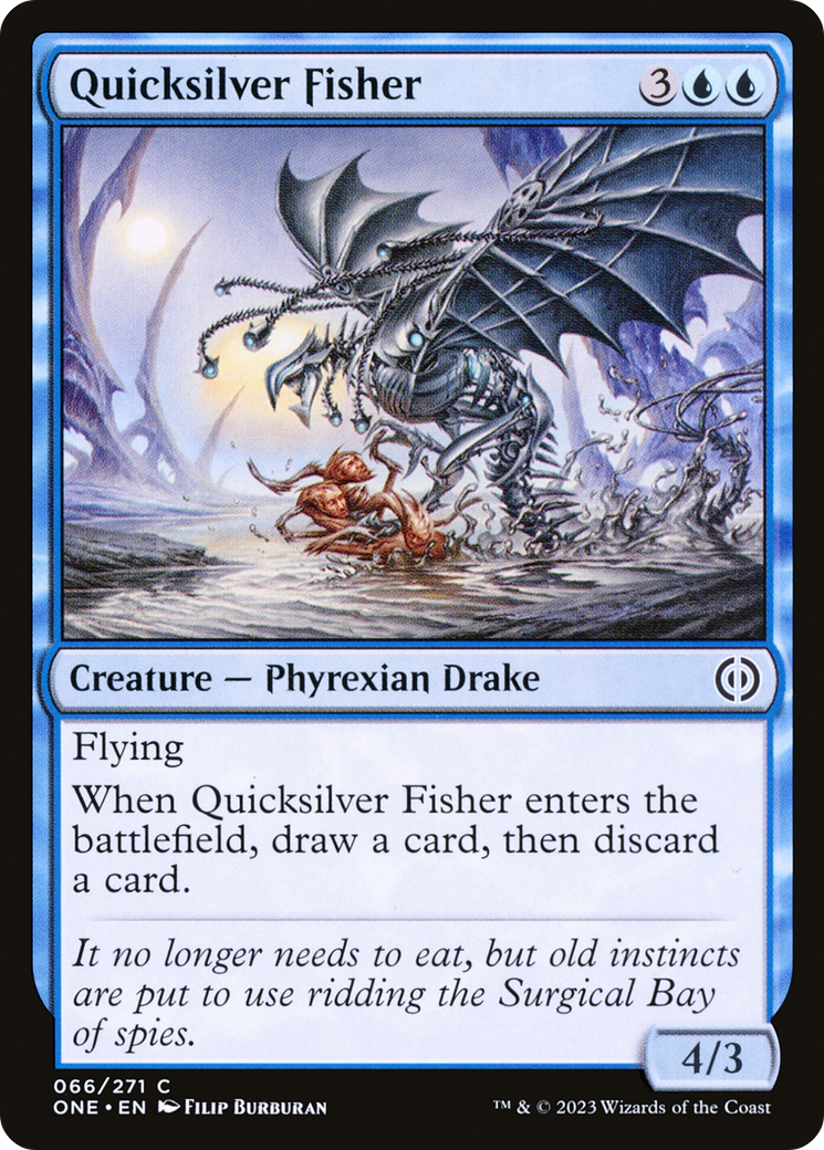 Quicksilver Fisher [Phyrexia: All Will Be One] | Black Swamp Games