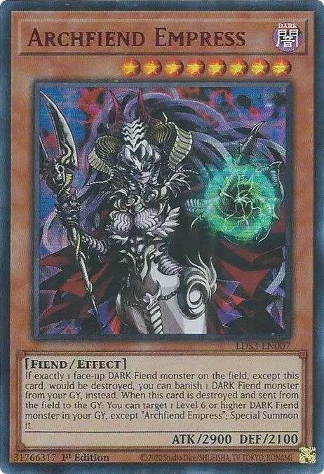 Archfiend Empress (Red) [LDS3-EN007] Ultra Rare | Black Swamp Games