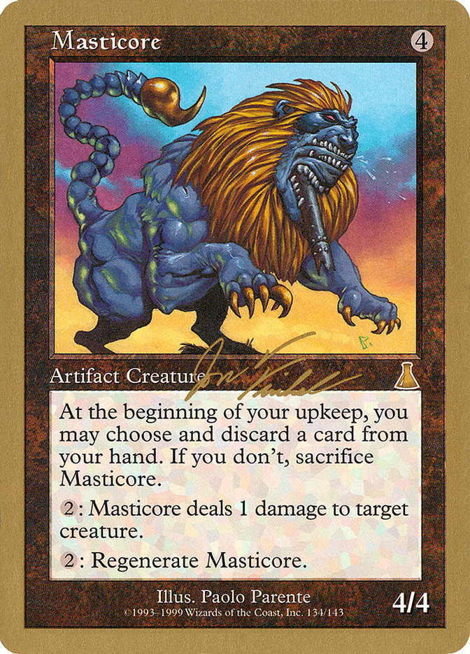 Masticore (Jon Finkel) [World Championship Decks 2000] | Black Swamp Games