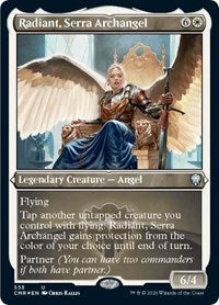 Radiant, Serra Archangel (Foil Etched) [Commander Legends] | Black Swamp Games