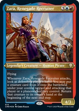 Zara, Renegade Recruiter (Foil Etched) [Commander Legends] | Black Swamp Games