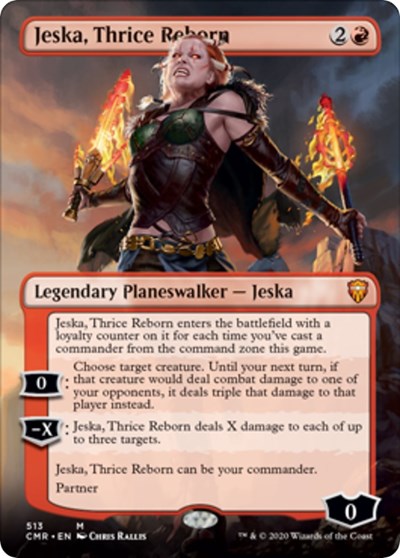 Jeska, Thrice Reborn (Borderless) [Commander Legends] | Black Swamp Games