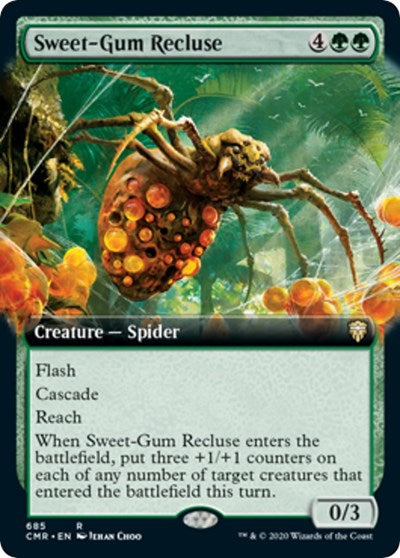 Sweet-Gum Recluse (Extended Art) [Commander Legends] | Black Swamp Games