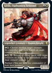 Livio, Oathsworn Sentinel (Foil Etched) [Commander Legends] | Black Swamp Games