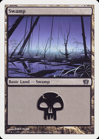 Swamp (340) [Eighth Edition] | Black Swamp Games