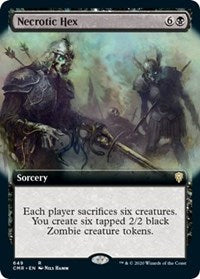 Necrotic Hex (Extended Art) [Commander Legends] | Black Swamp Games