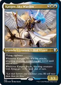 Kangee, Sky Warden (Foil Etched) [Commander Legends] | Black Swamp Games