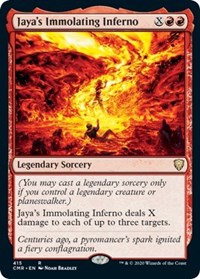 Jaya's Immolating Inferno [Commander Legends] | Black Swamp Games