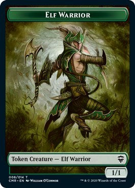 Elf Warrior // Thrull Double-sided Token [Commander Legends] | Black Swamp Games