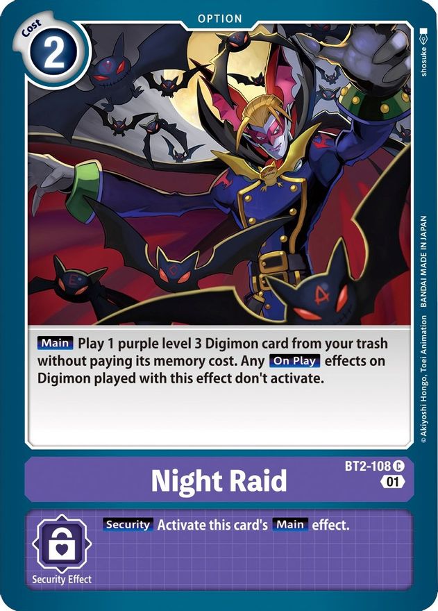 Night Raid [BT2-108] [Starter Deck: Parallel World Tactician] | Black Swamp Games