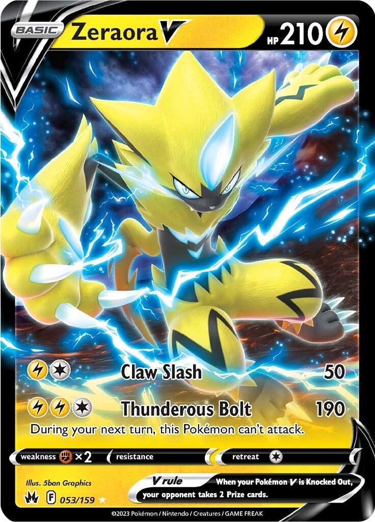 Zeraora V (053/159) [Sword & Shield: Crown Zenith] | Black Swamp Games