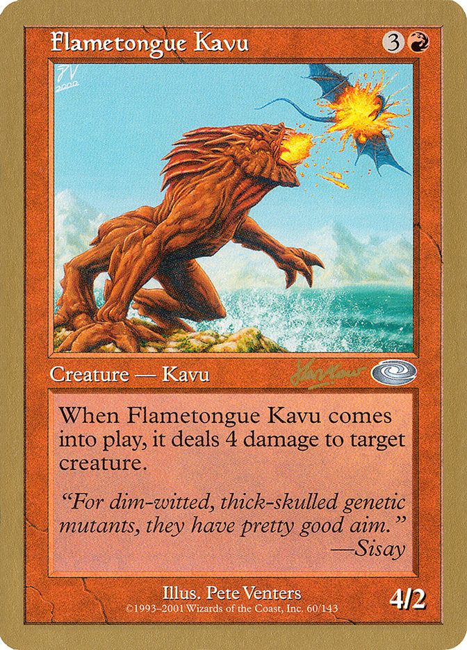 Flametongue Kavu (Sim Han How) [World Championship Decks 2002] | Black Swamp Games