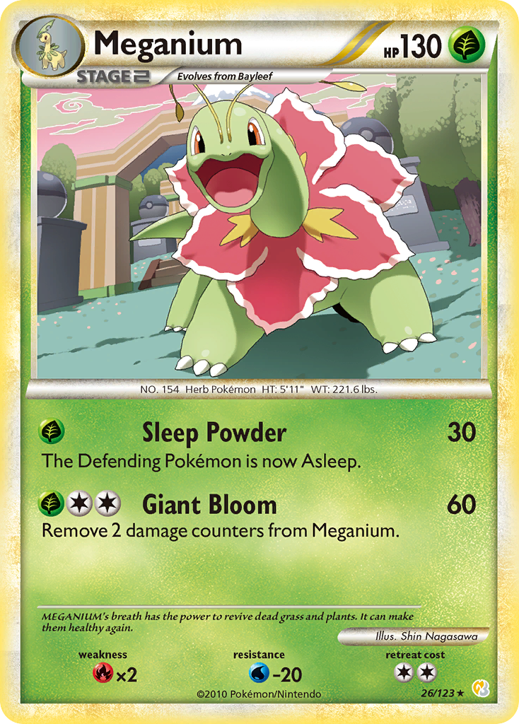 Meganium (26/123) [HeartGold & SoulSilver: Base Set] | Black Swamp Games