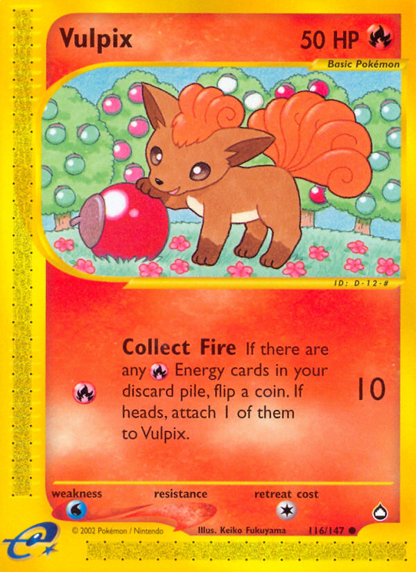 Vulpix (116/147) [Aquapolis] | Black Swamp Games