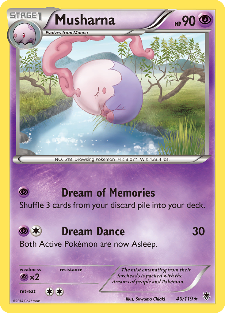 Musharna (40/119) [XY: Phantom Forces] | Black Swamp Games