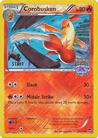 Combusken (13/111) (Championship Promo Staff) [XY: Furious Fists] | Black Swamp Games