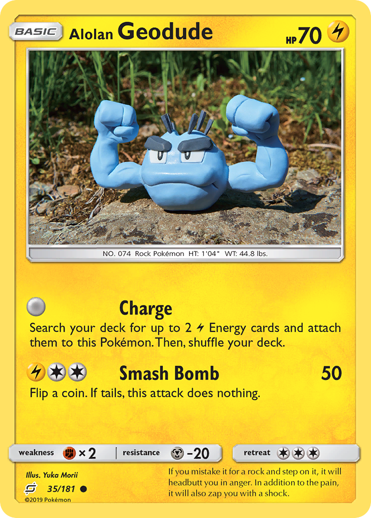 Alolan Geodude (35/181) [Sun & Moon: Team Up] | Black Swamp Games