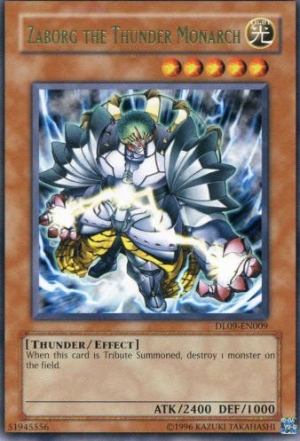 Zaborg the Thunder Monarch (Green) [DL09-EN009] Rare | Black Swamp Games