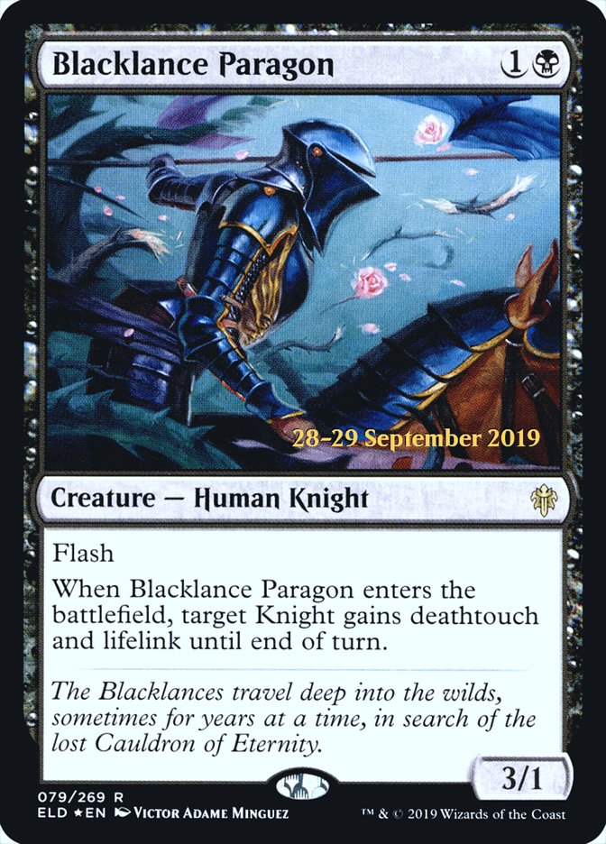 Blacklance Paragon  [Throne of Eldraine Prerelease Promos] | Black Swamp Games