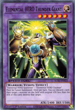 Elemental HERO Thunder Giant [SGX1-ENA22] Common | Black Swamp Games