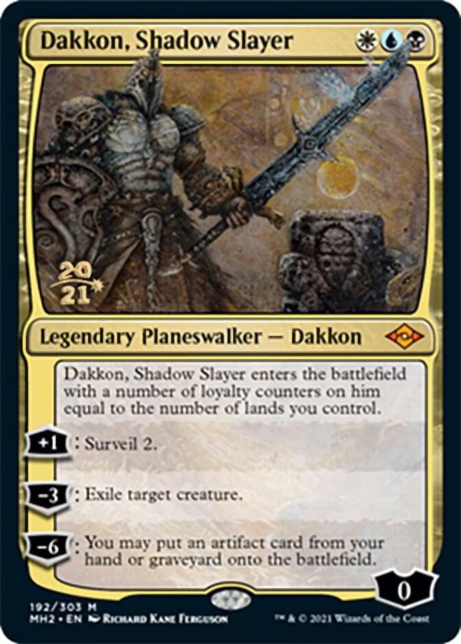 Dakkon, Shadow Slayer [Modern Horizons 2 Prerelease Promos] | Black Swamp Games