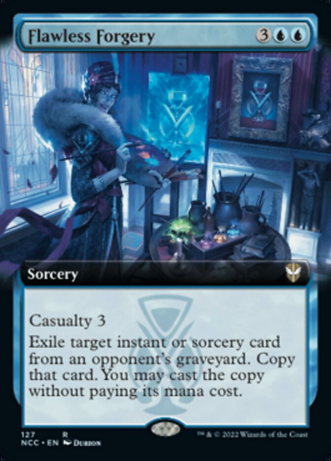 Flawless Forgery (Extended Art) [Streets of New Capenna Commander] | Black Swamp Games