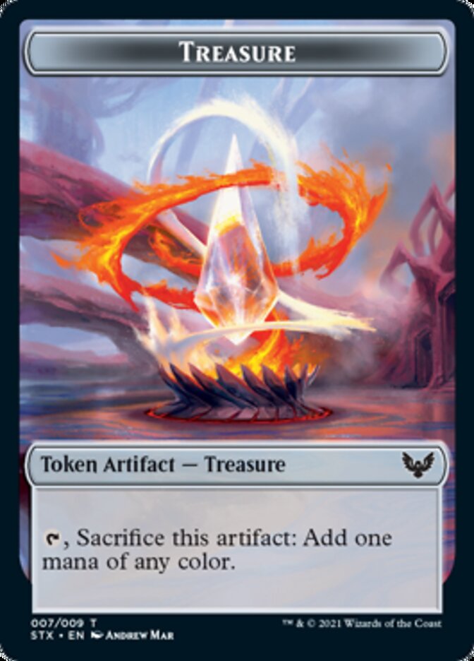 Treasure Token [Strixhaven: School of Mages Tokens] | Black Swamp Games