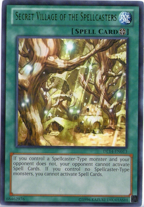 Secret Village of the Spellcasters (Green) [DL14-EN013] Rare | Black Swamp Games