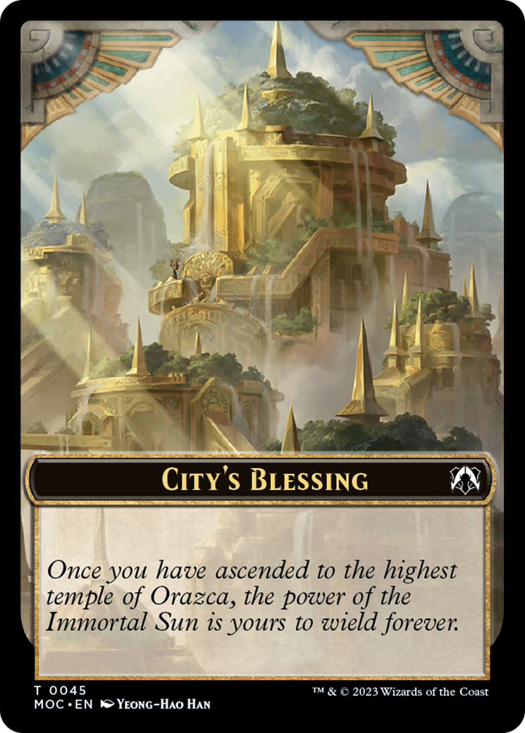 Butterfly // City's Blessing Double-Sided Token [March of the Machine Commander Tokens] | Black Swamp Games