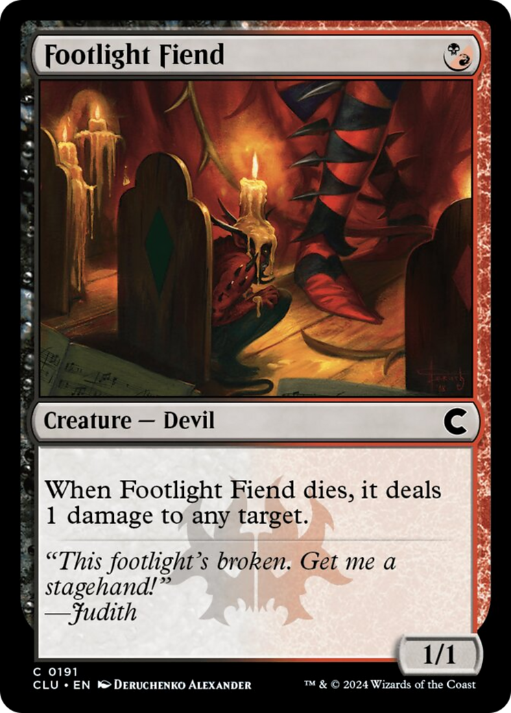 Footlight Fiend [Ravnica: Clue Edition] | Black Swamp Games