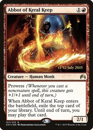 Abbot of Keral Keep [Magic Origins Promos] | Black Swamp Games