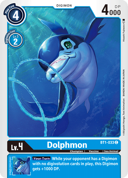 Dolphmon [BT1-033] [Release Special Booster Ver.1.0] | Black Swamp Games