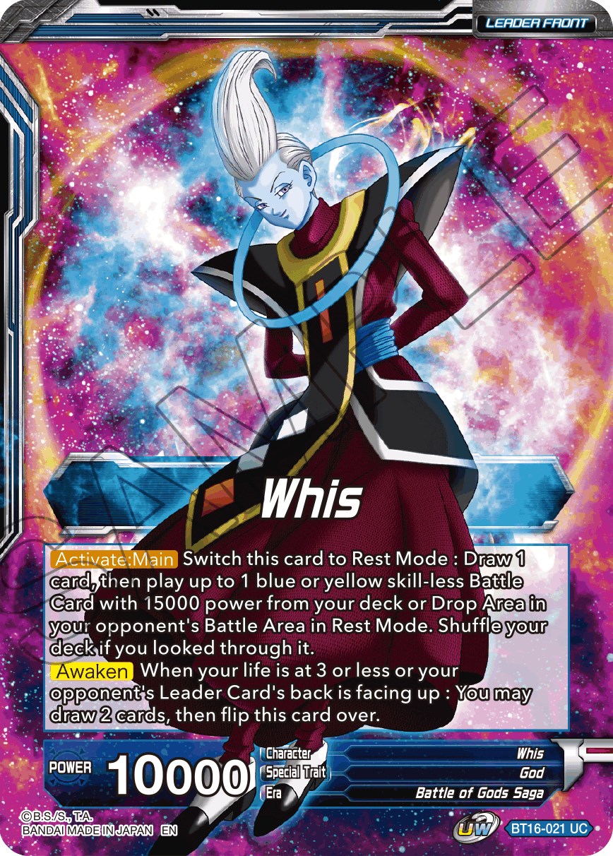 Whis // Whis, Invitation to Battle (BT16-021) [Realm of the Gods Prerelease Promos] | Black Swamp Games