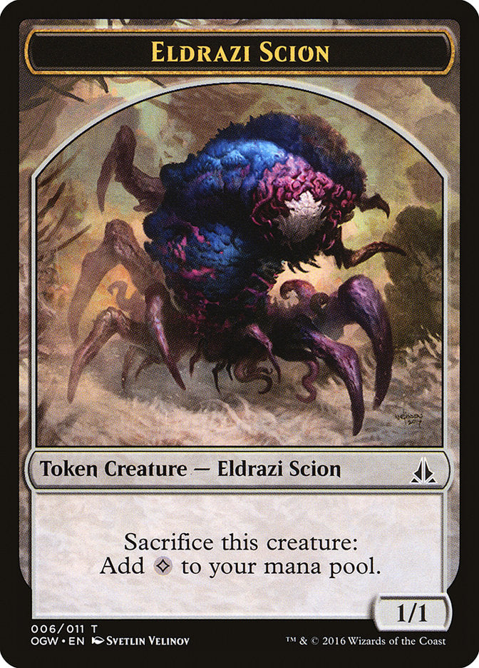 Eldrazi Scion (006/011) [Oath of the Gatewatch Tokens] | Black Swamp Games