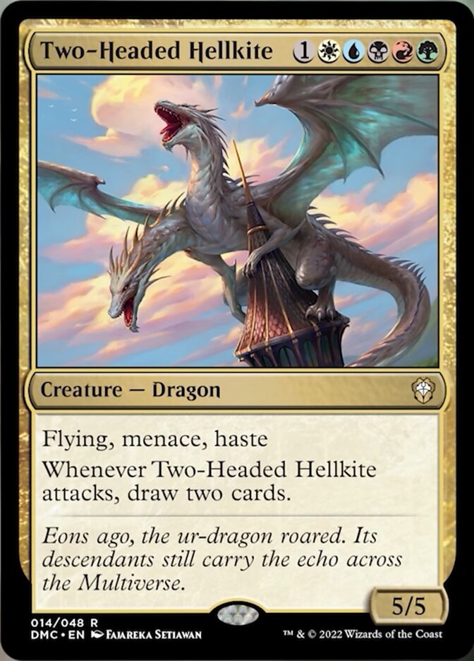 Two-Headed Hellkite [Dominaria United Commander] | Black Swamp Games