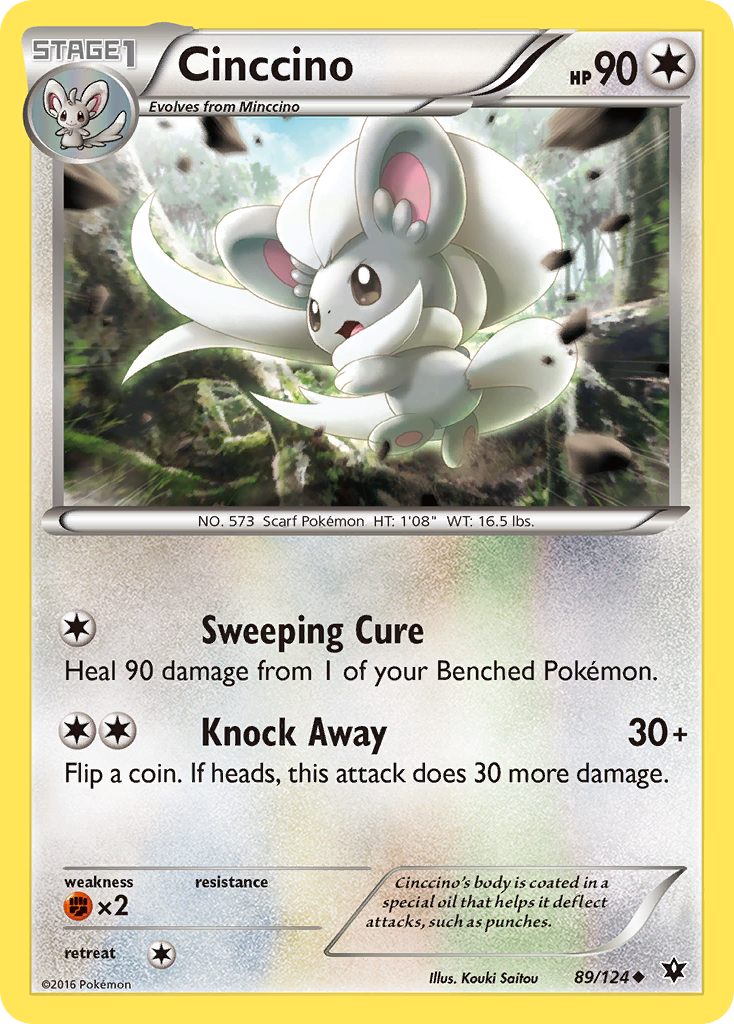 Cinccino (89/124) [XY: Fates Collide] | Black Swamp Games